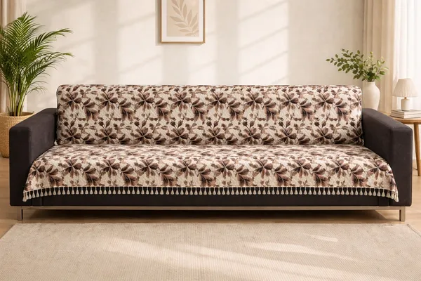 Gifts_Island_Velvet_4_Seater_Sofa_Floral_Cover_(_Brown_Fur)