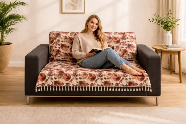 Gifts_Island_Velvet_2_Seater_Sofa_Floral_Cover_(_Maroon_Fur)