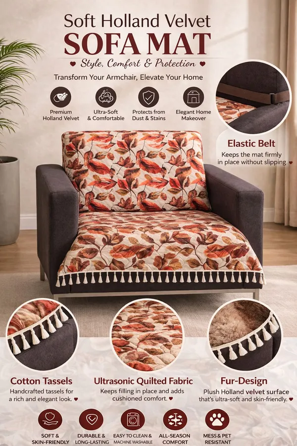 Gifts_Island_Velvet_1_Seater_Sofa_Floral_Cover_(_Maroon_Fur)