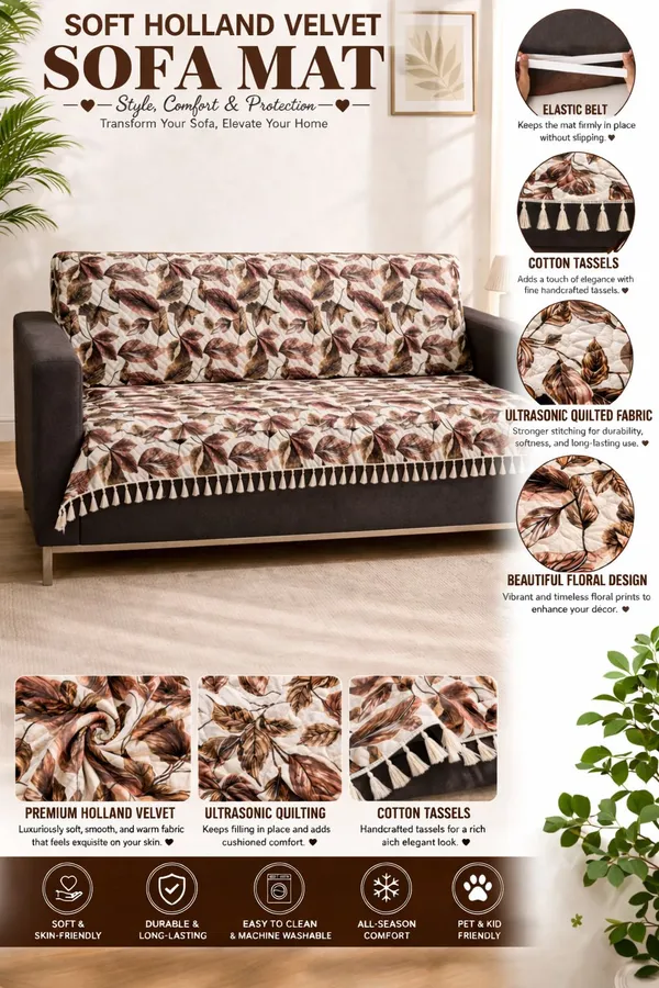 Gifts_Island_Velvet_2_Seater_Sofa_Floral_Cover_(_Brown_Fur)