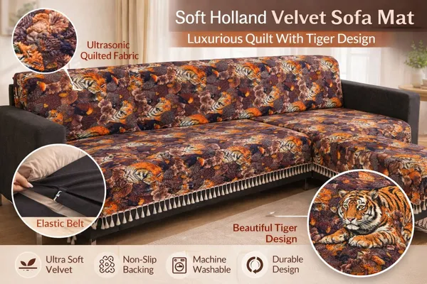 Gifts_Island_Velvet_3+2_Seater_L-Shape_Sofa_Printed_Cover_(Pack_Of_2_Brown_Tiger)