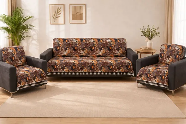 Gifts_Island_Velvet_3+1+1_Seater_Sofa_Printed_Cover_(Pack_Of_3_Brown_Tiger)