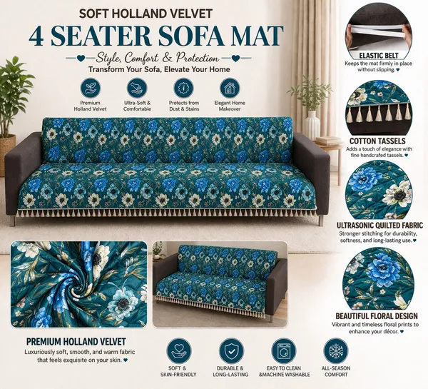 Gifts_Island_Velvet_4_Seater_Sofa_Floral_Cover_(_Teal_Floral)