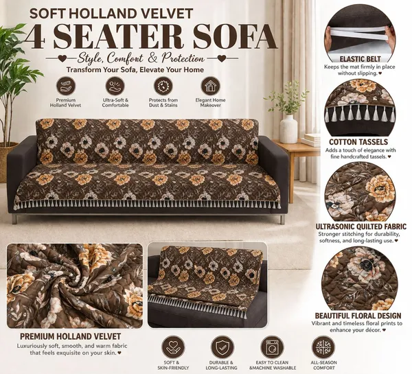 Gifts_Island_Velvet_4_Seater_Sofa_Floral_Cover_(_Brown_Floral)