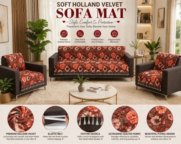 Gifts_Island_Velvet_3+1+1_Seater_Sofa_Floral_Cover_(Pack_Of_3_Maroon_Floral)
