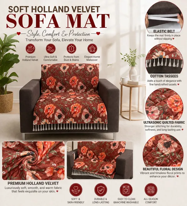 Gifts_Island_Velvet_1_Seater_Sofa_Floral_Cover_(_Maroon_Floral)
