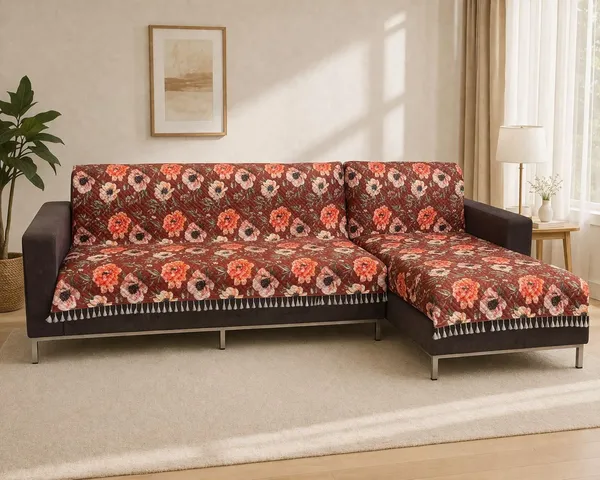 Gifts_Island_Velvet_3+2_Seater_L-Shape_Sofa_Floral_Cover_(Pack_Of_2_Maroon_Floral)