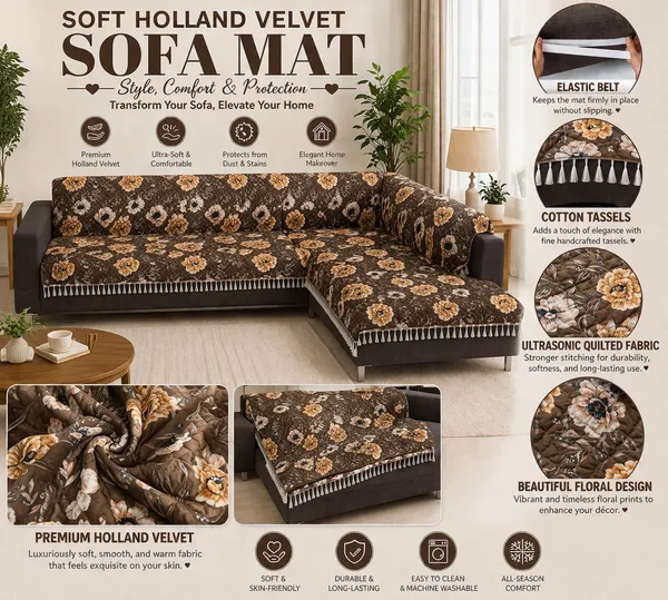 Gifts_Island_Velvet_3+3_Seater_L-Shape_Sofa_Floral_Cover_(Pack_Of_2_Brown_Floral)