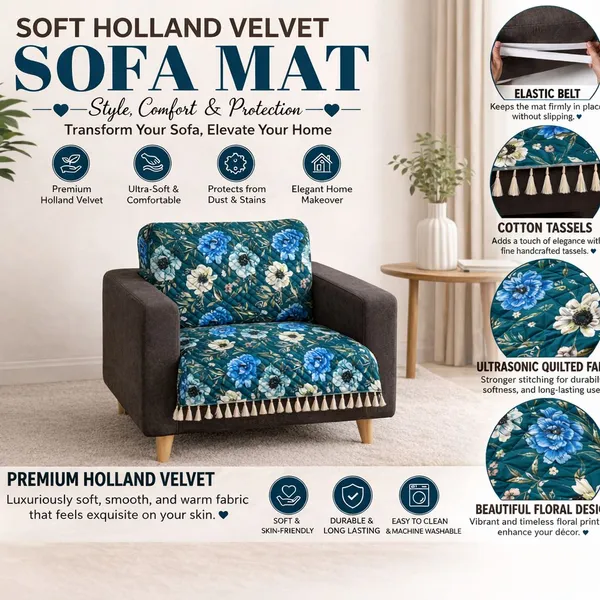 Gifts_Island_Velvet_1_Seater_Sofa_Floral_Cover_(_Teal_Floral)