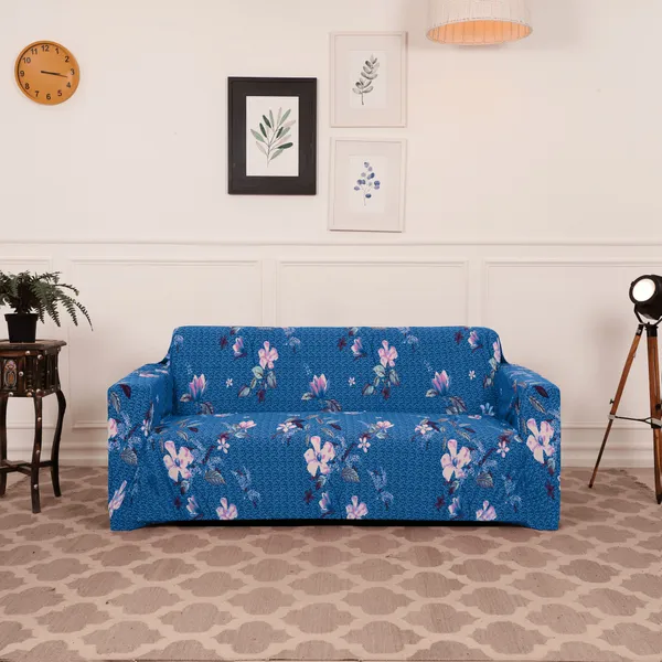 Gifts_Island_Polyester_3+1+1_Seater_Sofa_Floral_Cover_(_Blue_Lotus)