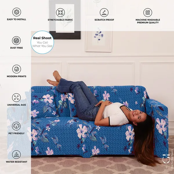 Gifts_Island_Polyester_Sofa_Floral_Cover_(_Blue)