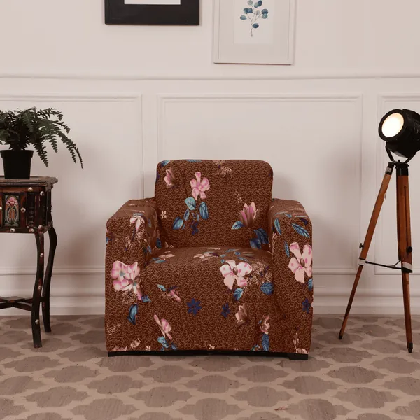 Gifts_Island_Polyester_Sofa_Floral_Cover_(_Brown)