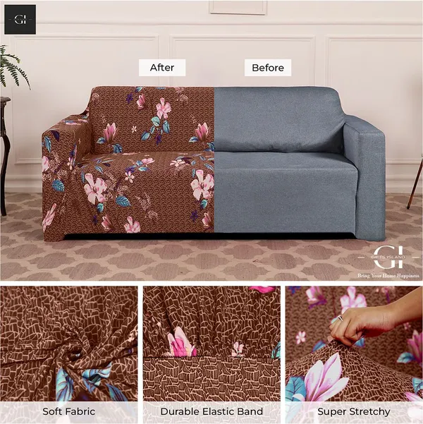 Gifts_Island_Polyester_Sofa_Floral_Cover_(_Brown)