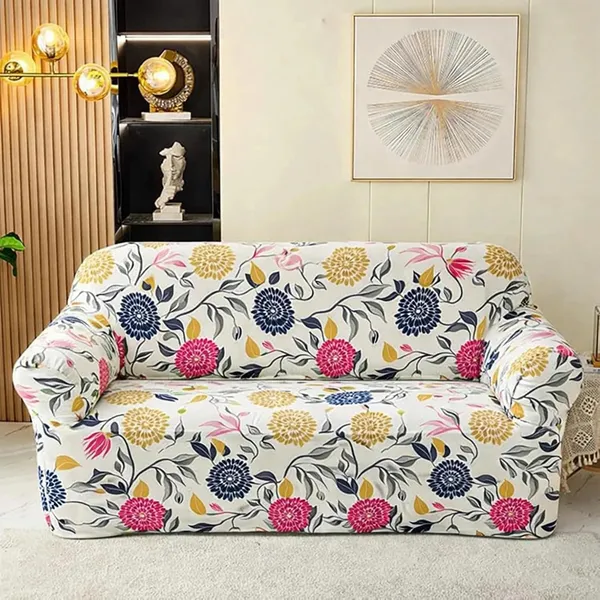 Gifts_Island_Polyester_3_Seater_Sofa_Flower_Cover_(_White_Flower)