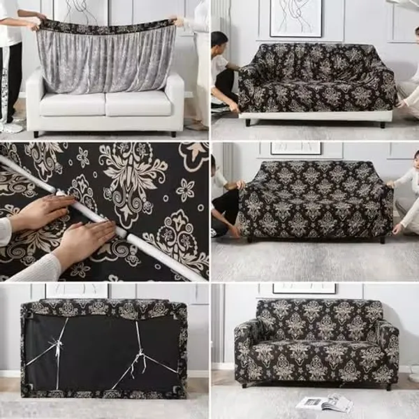 Gifts_Island_Polyester_3+1+1_Seater_Sofa_Brown_Damask_(Pack_Of_3_Brown_Damask)