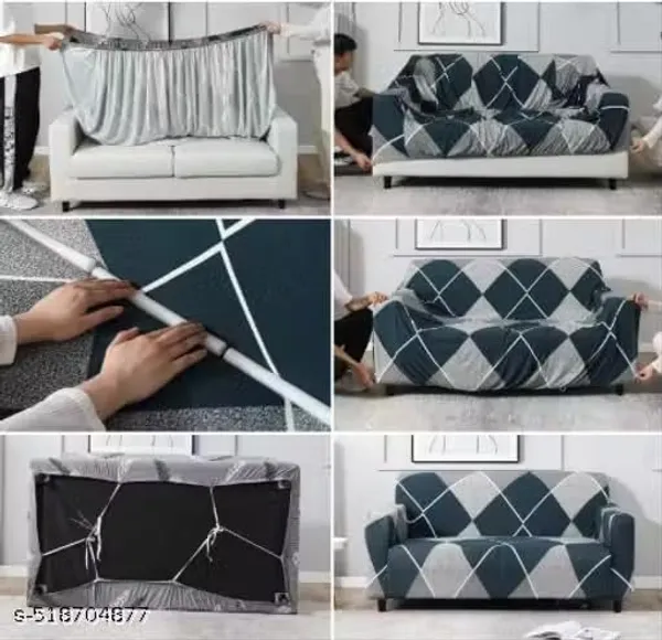 Gifts_Island_Polyester_3_Seater_Sofa_Rhombus_Cover_(_Blue_Rhombus)