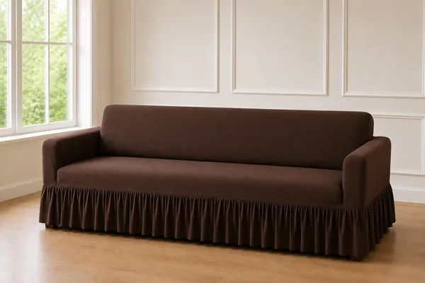 Gifts_Island_Polycotton_3+1+1_Seater_Sofa_Plain_Cover_(Pack_Of_3_Brown_Plain_Non-Slip_Stretchable_Elastic_360°_Frill_Sofa_Cover_(3+1+1_Seater)|)