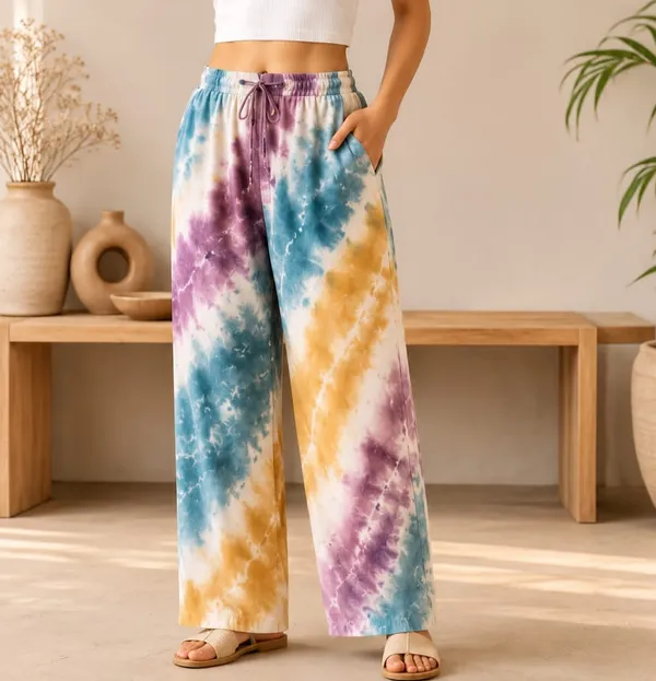 Colorful_Tie_-_dye_Print_Cotton_Pants_For_Women
