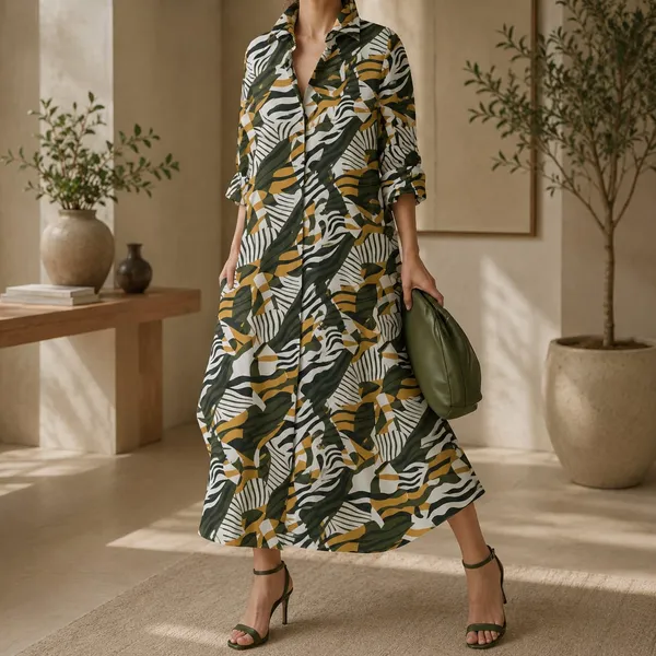 Jungle_Zebra_Fusion_Digital_Print_Cotton_Blend_Long_Dress