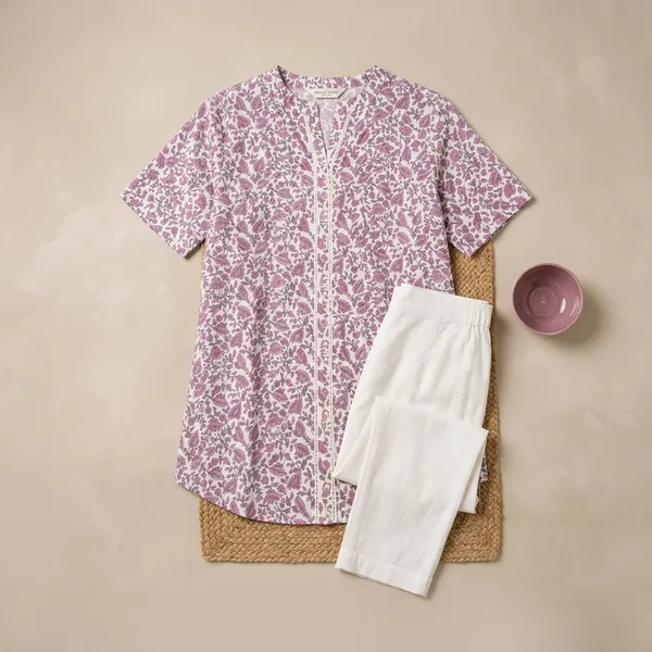 Lavender_Cotton_Short_Top_For_Women