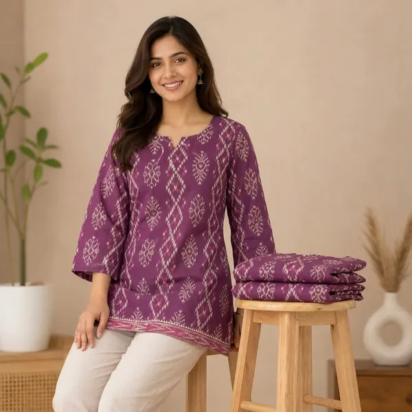 Purple_Cotton_Short_Top_For_Women