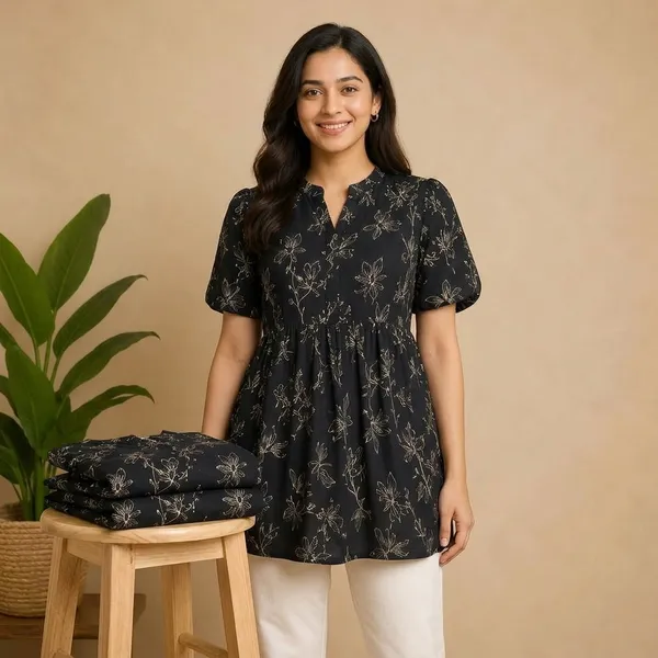 Black_Cotton_Short_Top_For_Women
