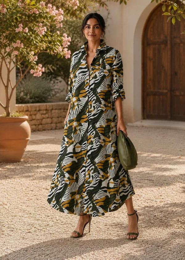 Jungle_Zebra_Fusion_Digital_Print_Cotton_Blend_Long_Dress