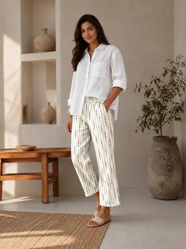 Off_White_Cotton_Pants_For_Women