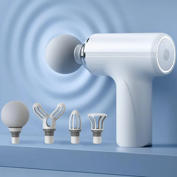 Mini_Massage_Gun_-_Portable_Handheld_Percussion_Massager_With_4_Attachment_Heads