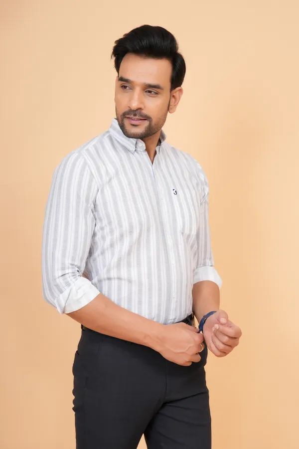 Grey_Striped_Cotton_Slim_Fit_Shirt_For_Men