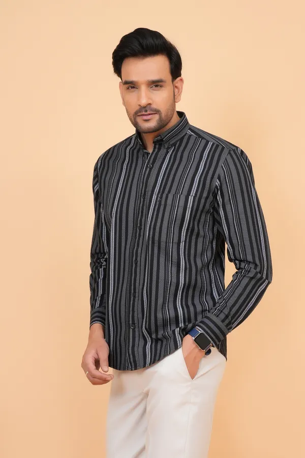 Black_Striped_Cotton_Regular_Fit_Full_Sleeve_Shirt_For_Men