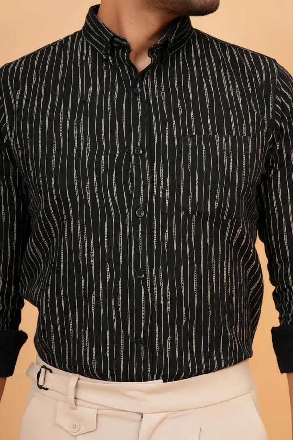 Black_Striped_Cotton_Slim_Fit_Formal_Shirt_For_Men