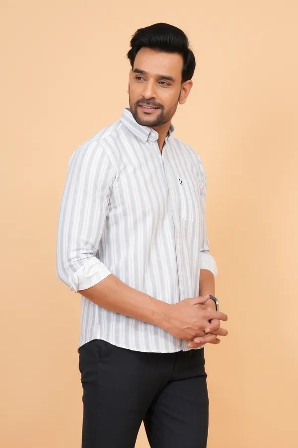 Grey_Striped_Cotton_Slim_Fit_Shirt_For_Men