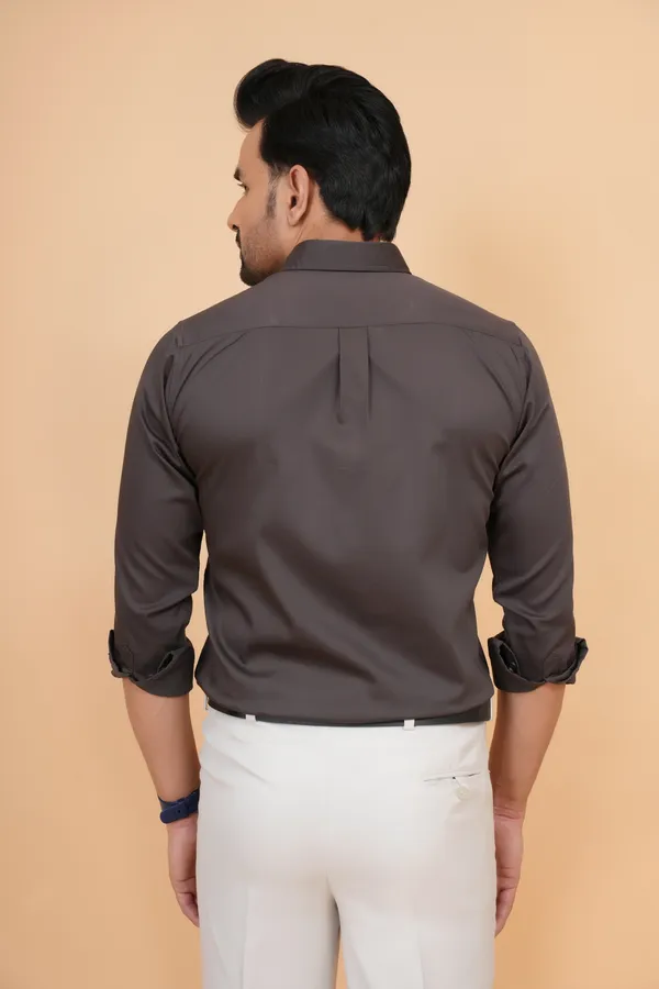 Charcoal_Grey_Cotton_Slim_Fit_Shirt_For_Men
