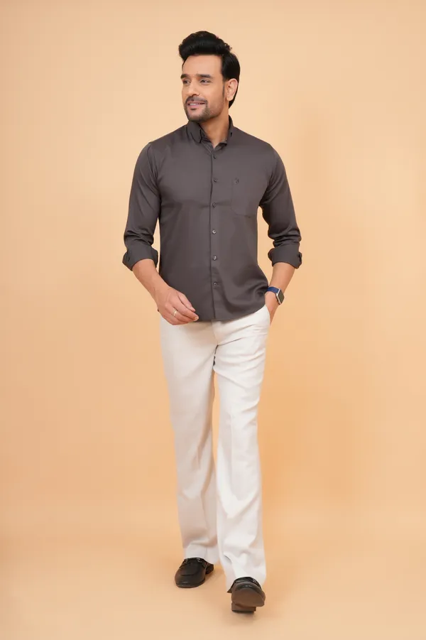 Charcoal_Grey_Cotton_Slim_Fit_Shirt_For_Men