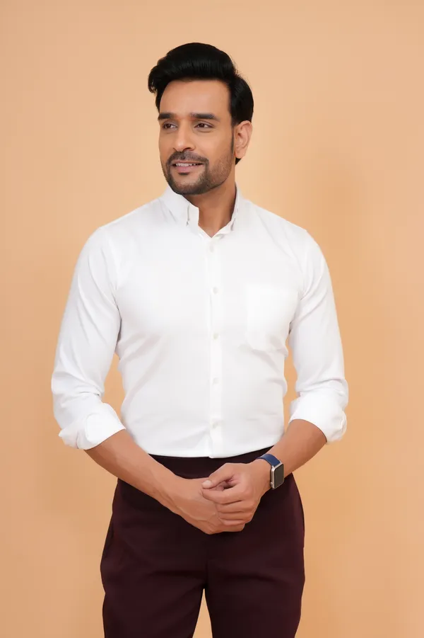 White_Cotton_Mandarin_Collar_Full_Sleeve_Shirt_For_Men