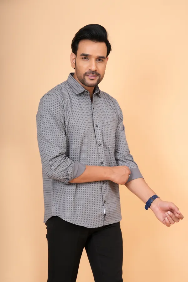 Grey_And_Black__Striped_Cotton_Slim_Fit_Formal_Shirt_For_Men_(Pack_of_2)