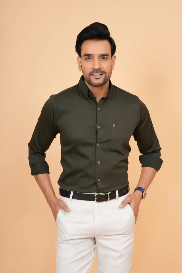 Olive_Green_Cotton_Regular_Fit_Full_Sleeve_Formal_Shirt_For_Men