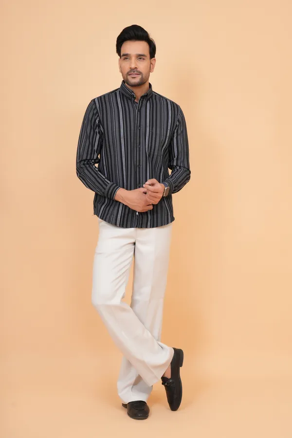 Black_Striped_Cotton_Regular_Fit_Full_Sleeve_Shirt_For_Men