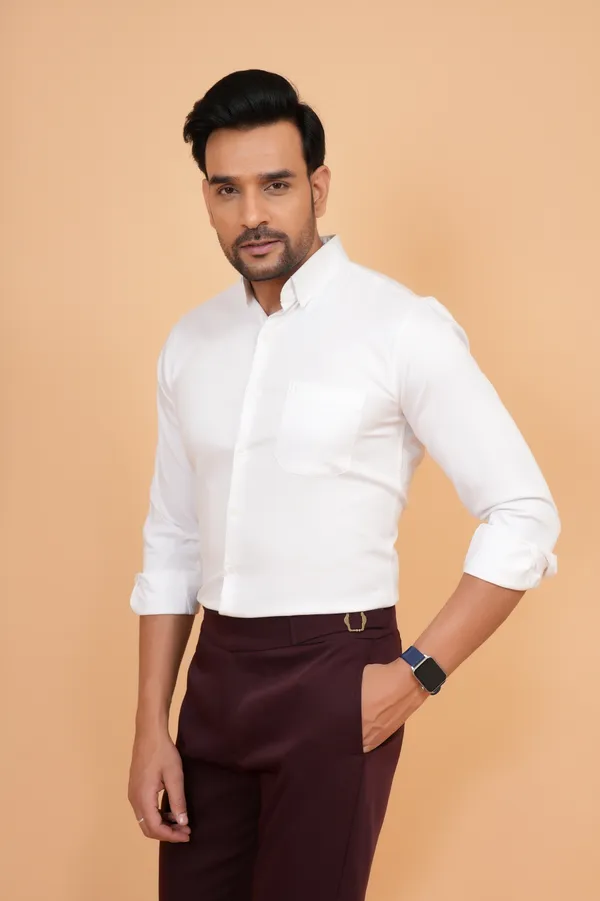 White_Cotton_Mandarin_Collar_Full_Sleeve_Shirt_For_Men