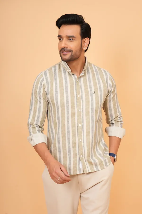 Beige_Striped_Cotton_And_Polyester_Slim_Fit_Casual_Shirt_For_Men