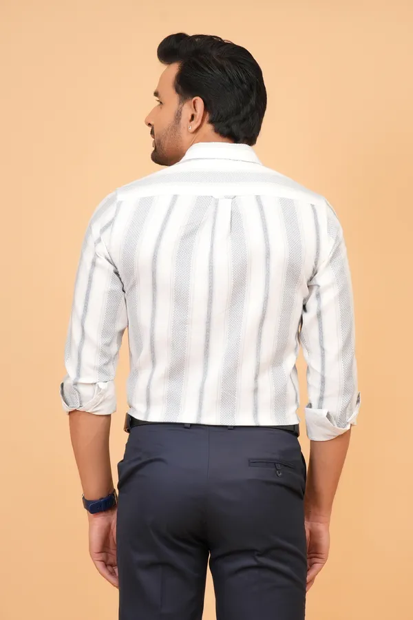 White_And_Grey_triped_Cotton_Slim_Fit_Formal_Shirt_For_Men