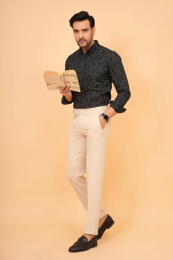 Black_Printed_Cotton_Slim_Fit_Shirt_For_Men