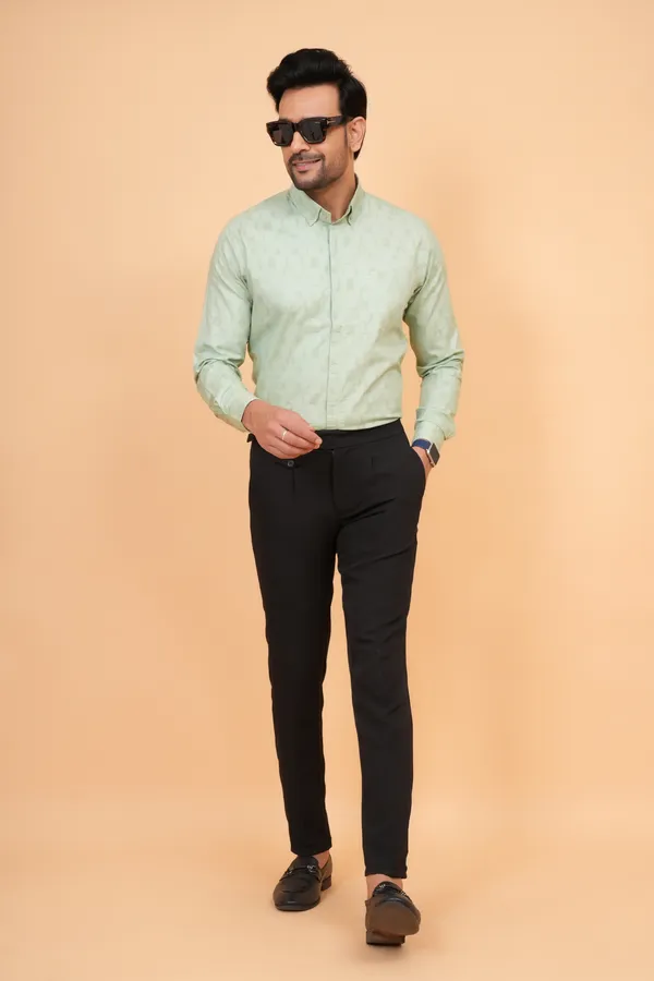 Light_Green_Cotton_Slim_Fit_Formal_Shirt_For_Men