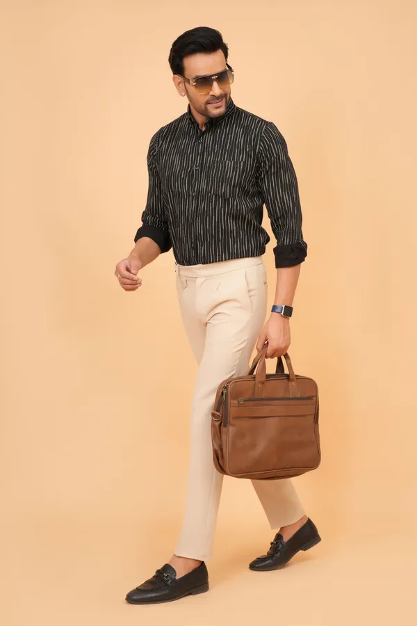 Black_Striped_Cotton_Slim_Fit_Formal_Shirt_For_Men