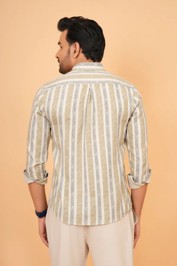 Beige_Striped_Cotton_And_Polyester_Slim_Fit_Casual_Shirt_For_Men