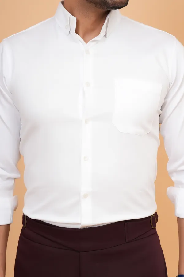 White_Cotton_Mandarin_Collar_Full_Sleeve_Shirt_For_Men