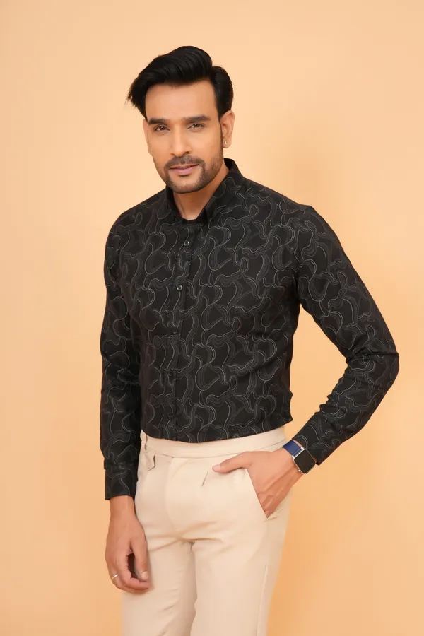 Grey_And_Black__Striped_Cotton_Slim_Fit_Formal_Shirt_For_Men_(Pack_of_2)