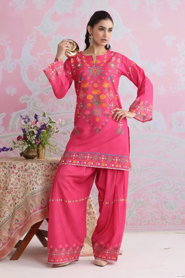 Pink_Embroidered_Cotton_Kurta_Palazzo_Set_For_Women