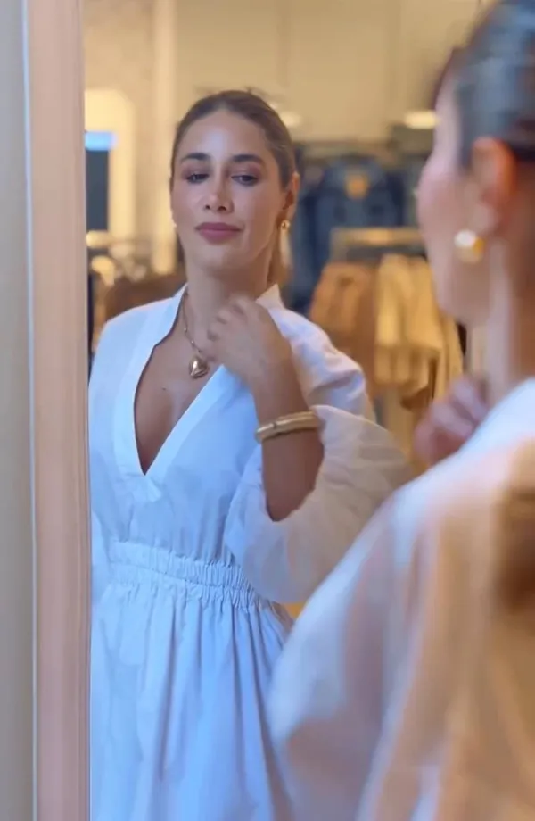 White_Linen_Fit_And_Flare_Collared_Dress_For_Women